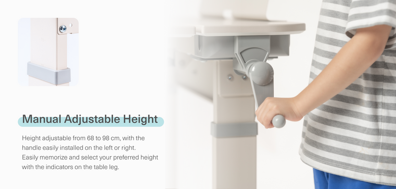 Tiramisu Manual Height-Adjustable Desk