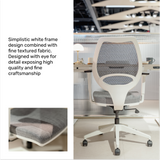 Kangaroo™ White Ergonomic Chair