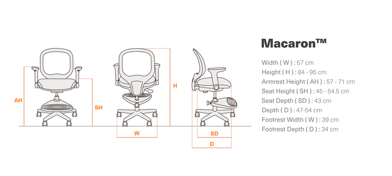 Macaron Ergonomic Chair