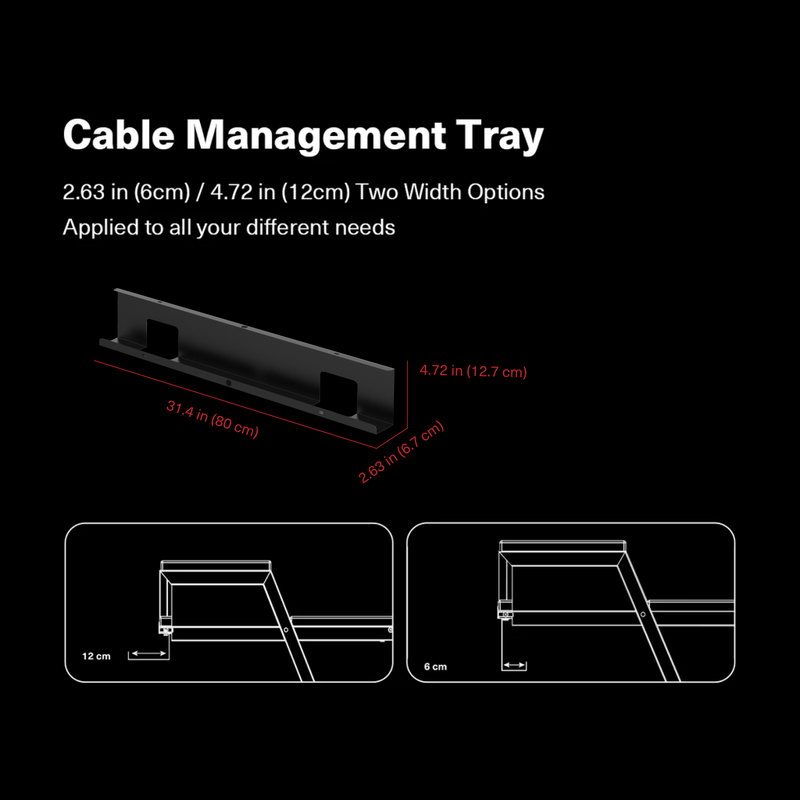 Cable Tray for Star Rover Desk