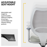 Kangaroo™ Grey Ergonomic Chair