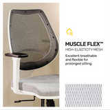 Kangaroo™ White Ergonomic Chair