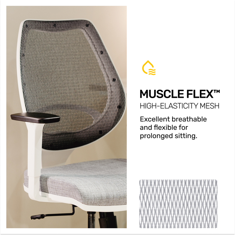 Kangaroo™ White Ergonomic Chair