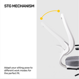 Kangaroo™ White Ergonomic Chair