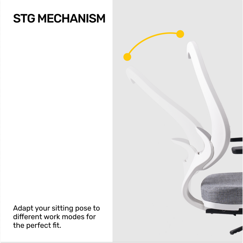 Kangaroo™ White Ergonomic Chair