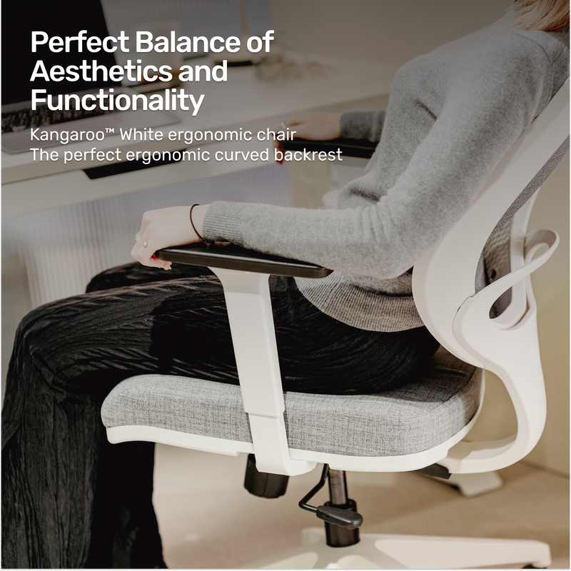 Kangaroo™ White Ergonomic Chair