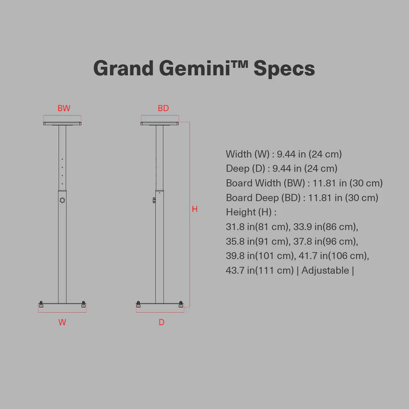 Grand Gemini™ Speaker Stand